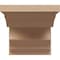 Ekena Millwork 11"W x 11"D x 11"H Wide Sheridan Rough Cedar Woodgrain TimberThane Corbel, Primed Tan CORUR11X11X11SHERCPR - alternate 3